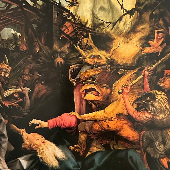 Grunewald, Temptation of St Anthony, Painting, Art Print, ~ 250802-WH 350 H - Picture 1 of 2